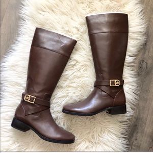 Michael Kors Shoes - Michael Kors Bryce Riding Boot-Chocolate Brown Michael Kors Shoes - Michael Kors Bryce Riding Boot-Chocolate Brown